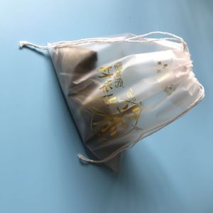 Eco - Friendly Drawstring Plastic Bags , White Transparent Soft Plastic Bundle