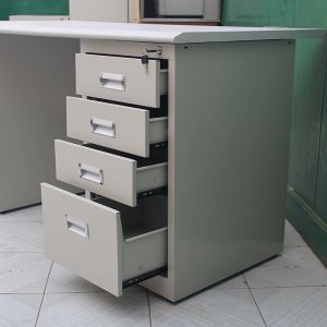 ISO9001/ISO14001 Certified Modern Stainless Steel Computer Desk with Lockable