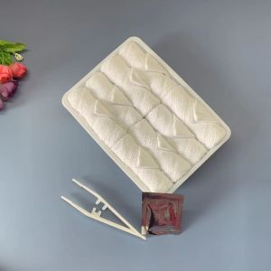 Lemon Scent Disposable Hot Cotton Aviation towels with antibacterial pouch