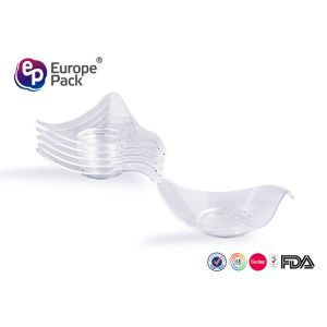 China BPA Free Disposable Clear Plastic Bowls Dessert Triangle Container on sale