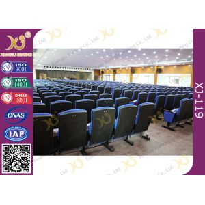Injection Molded Foldable Lecture Room Theatre Seating Chairs With Writing
