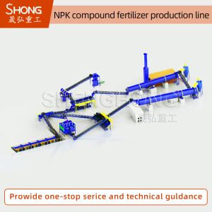 China Compact Footprint NPK Fertilizer Production Line with Flexible Formulation and Low Investment Cost on sale