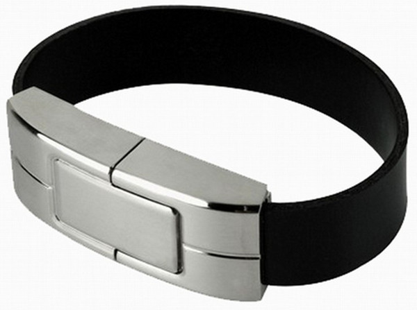 Leather wristband personalized 32gb usb 2.0 flash drive 10-22mb / s Speed