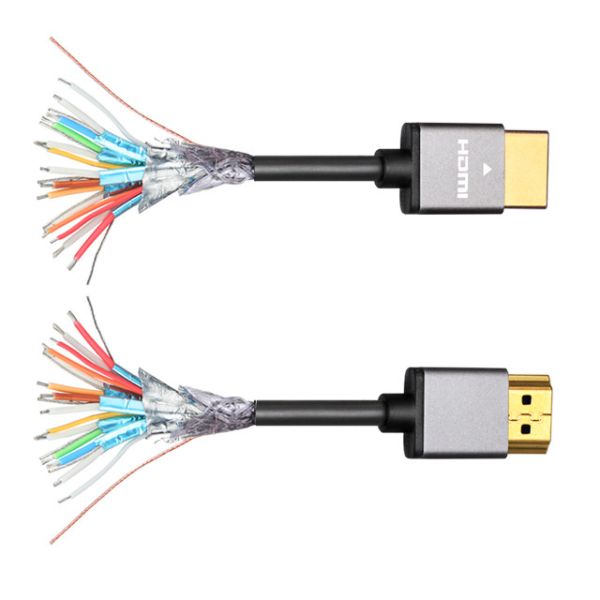 Buy Multimedia Aluminum HDMI  Cable 4K Cotton Braided Connectors 4K HDR at wholesale prices