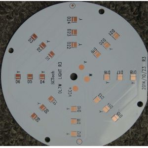 White Aluminum PCB high reflective soldermask high Thermal conductivity