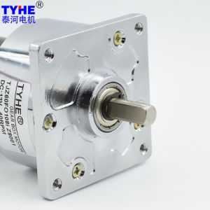 IE3 full steel big power 60mm size 25w 12v 24v brushed dc small gear motor for