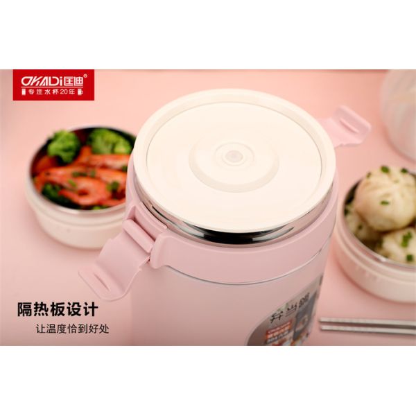 1.5L Stainless steel Modern Vacuum Food Container Customized Logo Acceptable