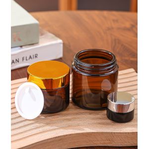 UV Electroplating Glass Cosmetic Bottle Leak Proof Skincare Packaging Bottles