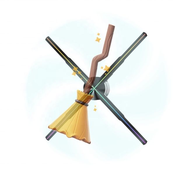 SD Card APP Connectivity 3D Hologram Cabinet for Splice Advertising 200cm