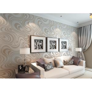 0.7*8.4M Removable Non  -woven Modern Luxury Wallpaper with Abstract Curve