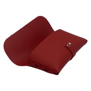 Red Pu Handmade Personalized Cool 46mm Leather Glasses Pouch