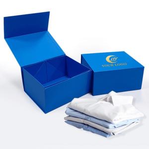 Shoes Clothing Packaging Folding Shirt Gift Box with Matt Lamination Printing Handling