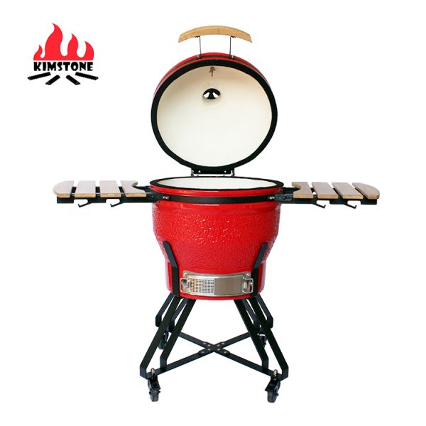 KIMSTONE the Most Popular of 22 Inch OUTDOOR Kamado Kitchen Restaurant Charcoal Griller
