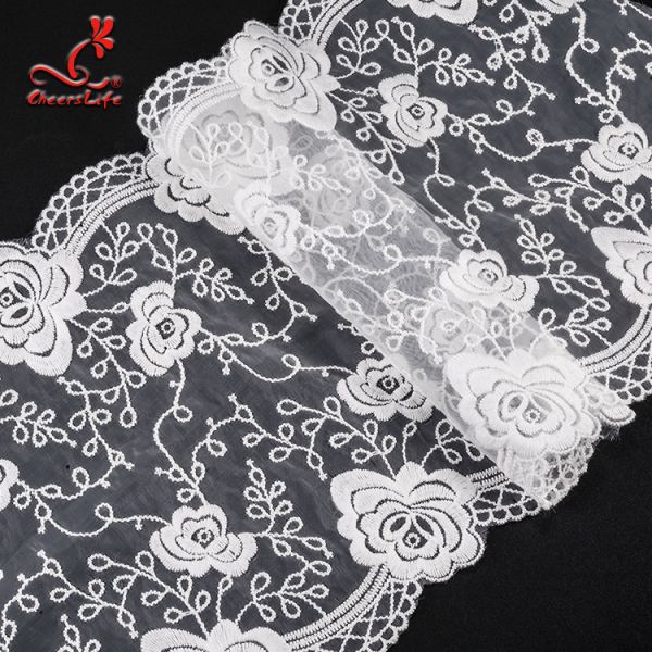Pollution - Free Underclothes Embroidered Lace Trim For Sensitive Skin
