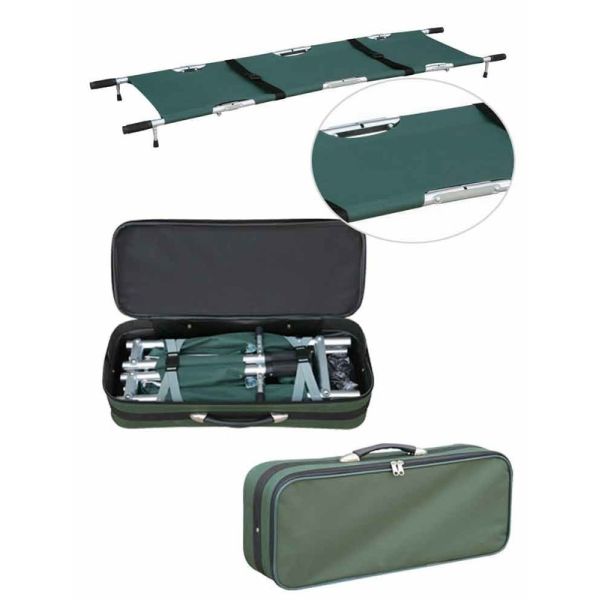 Buy Four Folding Medical Stretcher  High-Strength Aluminum Alloy Oxford Leather at wholesale prices