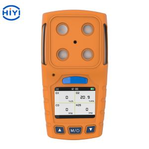 HiYi Wireless H2S O2 EX CO Gas Detector / Large Storage 4 In 1 Gas Detector