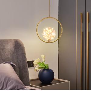 China Modern LED Pendant Lights Glass Light Fixtures Living Room Bedroom Hanging Lamps(WH-GP-44) on sale