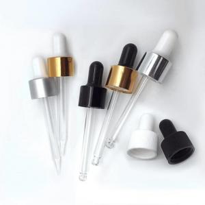 China 18/410 20/410 Aluminum Plastic Metal Dropper Cap With Glass Pipette on sale