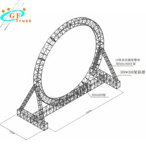 Quality Silver Stand Up Event 12M 10M Circle Truss System for sale