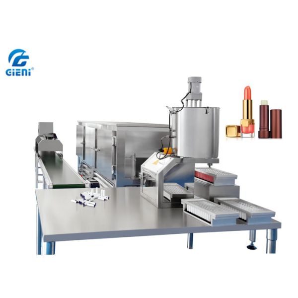 Manually Lip Balm Filling Equipment With Single Head / Hot Melt Lip Balm Machine