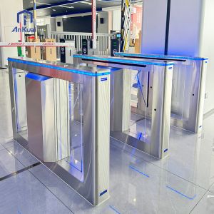 Automatic Flap Barrier Turnstile with 0.8s Arm Open/Close Time 40~60 ppl/min