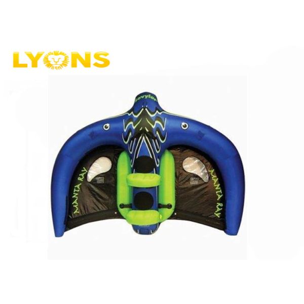 Buy Bule Inflatable Water Toys , Stimulated Inflatable Flying Manta Ray at wholesale prices