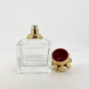 Quality 100ml Creative Perfume Bottle Glass Bottle Press Spray Empty Bottle Bayonet Cosmetics Packaging for sale