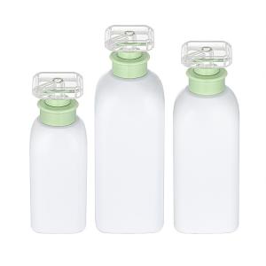 Empty Luxury Square Spray Lotion Bottle White Refillable Plastic Bottle