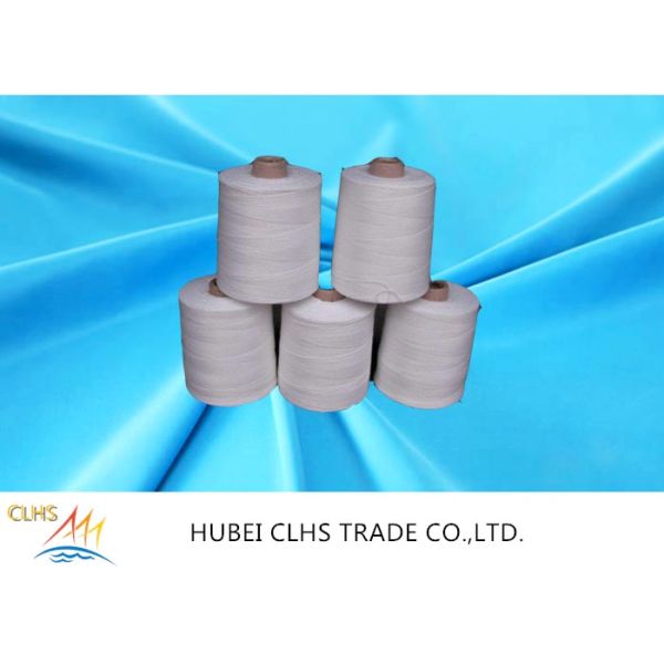 100% Spun Polyester Fiber / Sewing Thread 50s/3 Raw White Yarn