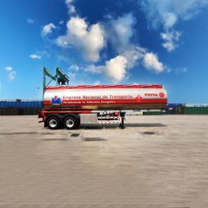 2 Axles 28000L 20t Capacity Fuel Tank Trailers