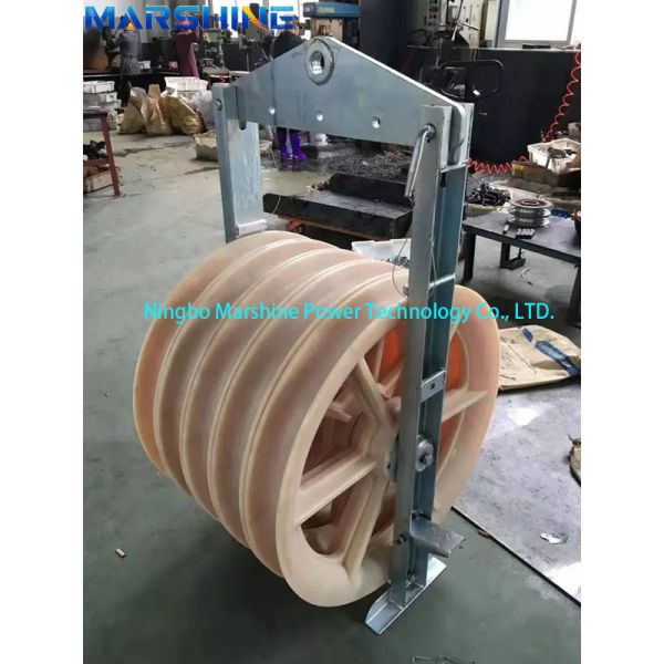 1160mm Large Diameter Wheels Power Pulley Cable Stringing Block For Conveyer Equipment