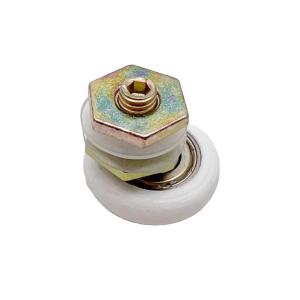 Quality Bathroom Sliding Glass Door Hanging Roller Single Nylon Round Shape Pulley Wheel Stainless Steel Door And Window Rollers for sale