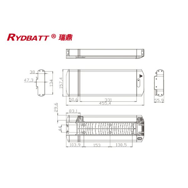48V Electric Bicycle Battery Pack 18650 13S5P 13Ah 500 - 1000 Times