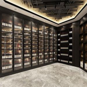 Customized Stainless Steel Metal Wine Cabinet Vertical Wine Holder