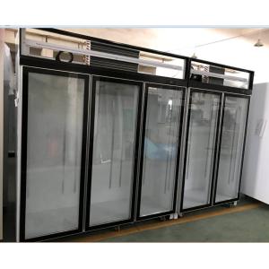 3200L Multiscene Upright Glass Fridge Chiller Anticorrosive With 6 Doors