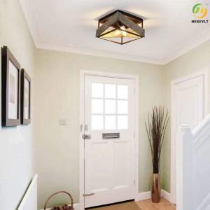 Industrial Wooden LED Ceiling Lamp For Bedroom