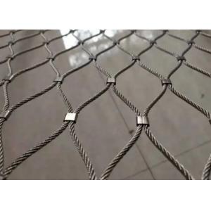 Knotted Black Oxidized Balustrade Cable Mesh 40*40 X Tend Mesh