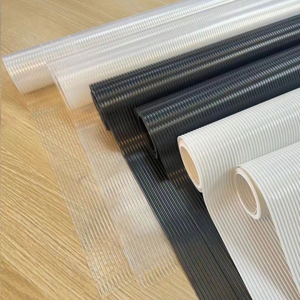Transparent Blue Non Adhesive Non Slip Waterproof Rectangle Cabinet Drawer and Shelf Liner