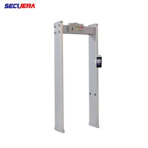 Metal Walk Through Door Frame Body Temperature Measurement With Face Recognizion