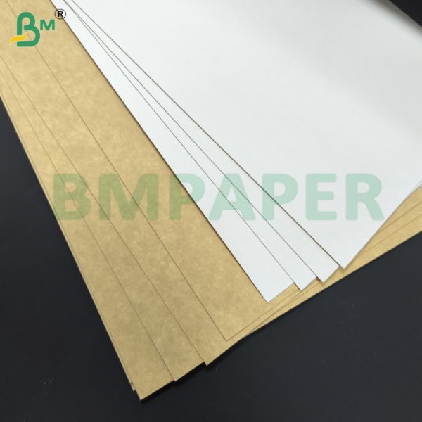 Food Grade 270g Brown Back White Top Coated Duplex Board For Food Box