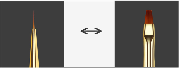 Mermaid Penholder Drawing Pen Set Dual Ended for 100% Kolinsky Acrylic Nail Brush