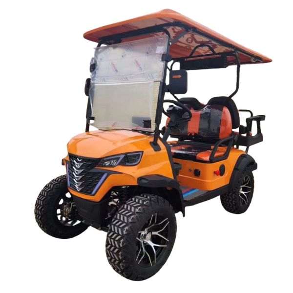 Buy Luxury Four Seater Golf Cart Equipped With Powerful Motor All Terrain Tires Enjoying A Prestigious Ride With Comfortable Seating at wholesale prices