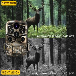IP56 Waterproof Night Vision Trail Camera 3 PIR Sensors 4k Wildlife Infrared
