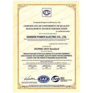Sansion Power Electric Co., Ltd. Certifications