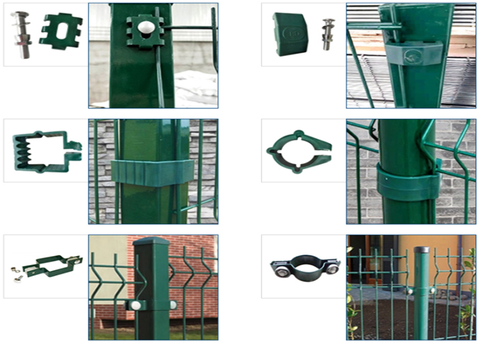 Oem Customized 1.8m 2.0m Height Green Plastic Coated Fencing