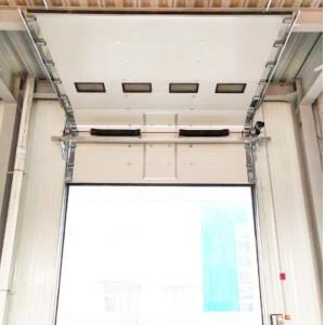 Manual Operation Insulated Sectional Overhead Doors Durable Steel Insulating