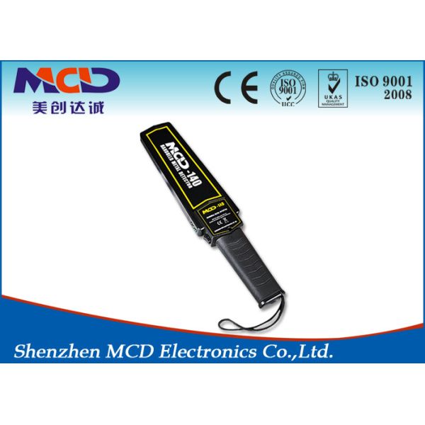 Long Range hand held body scanner , police portable metal detector With High