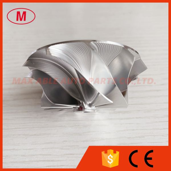 GT15-25 45.47/60.48mm 11+0 blades high performance turbocharger milling/aluminum 2618/billet compressor wheel