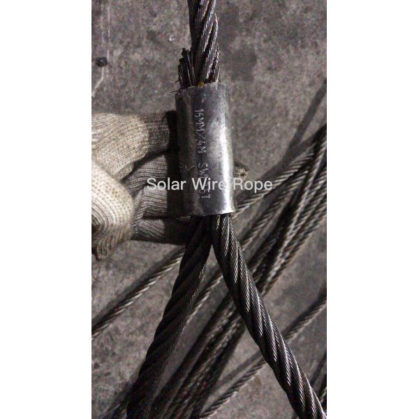 Buy CONNECTING  WIRE 26mm X 3.0M EYE MECHANICAL SPLICE INTERMEDIATE WIRE ON END TO END WITH THIMBLE at wholesale prices
