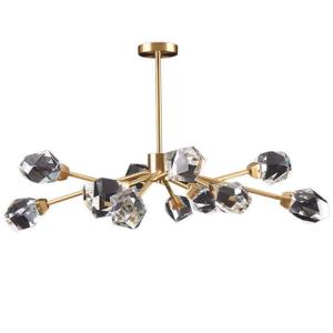 China Conical Pure Copper Pendant Chandelier Modern G4 Light Source on sale